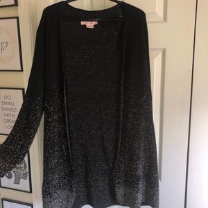 Black and silver sparkly cardigan